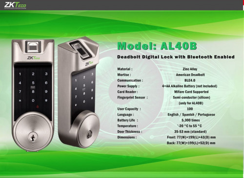 Fingerprint lock with Bluetooth