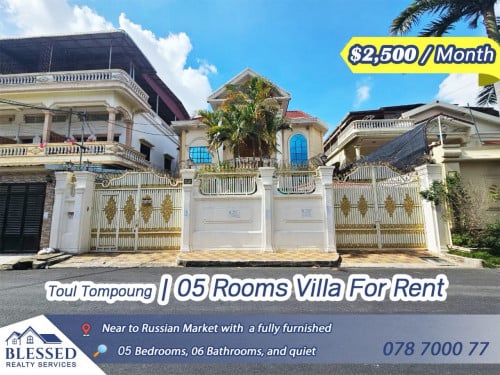 🏠 Toul Tompoung 🏠 Beautiful Villa for RentPrice: $2,300 / Month