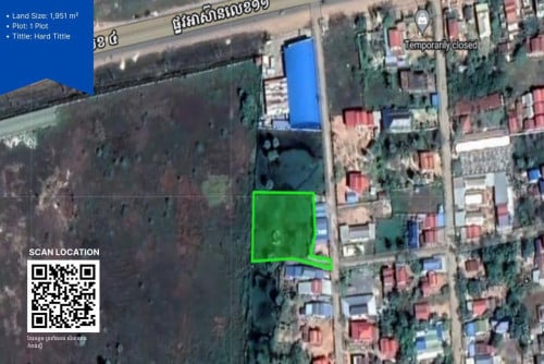 🔥 FS-3042 | ដីល្អតម្លៃពិសេស កែវឧត្តម – ចំងាយ ១៥០ម ពីផ្លូវជាតិលេខ ៤