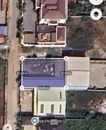 ដីនឹងឃ្លាំង ទំហំ២០*៣០ តំលៃ 510000$ ទីតាំង សង្កាត់ទួលសង្កែ ខណ្ឌ ឫស្សីកែវ រាជធានី ភ្នំពេញ