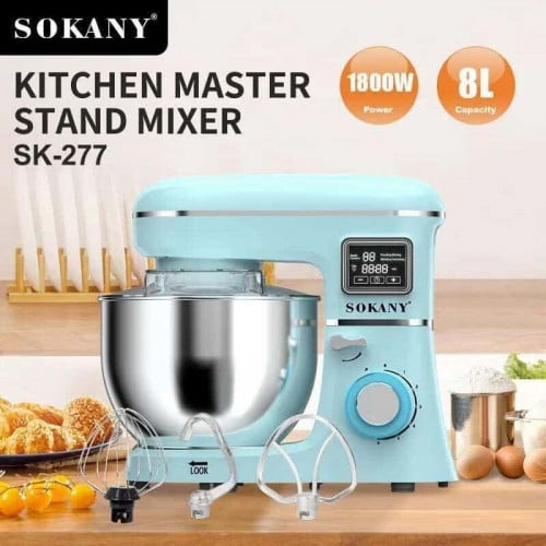ម៉ាស៊ីនវ៉ៃនំ Stand Mixer Sokany SK-277 ចំណុះ8L