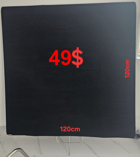 Flag plate frame Black color cloth 120*120cm