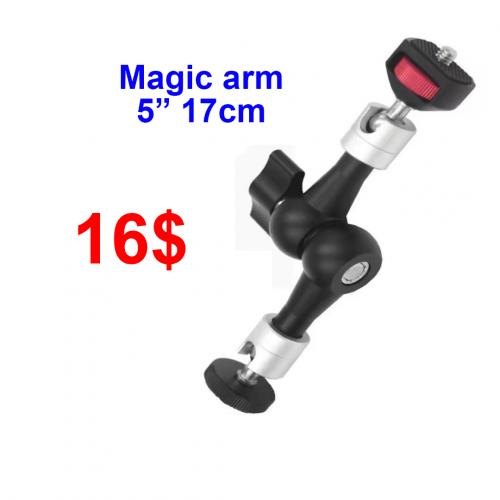 Magic Arm 5 inches  17cm Adjustable Friction Extension Magic Arm For DSLR