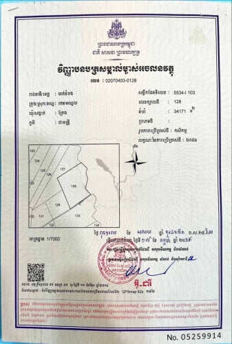 ដីចំការ 3.5h ជាប់អូរ