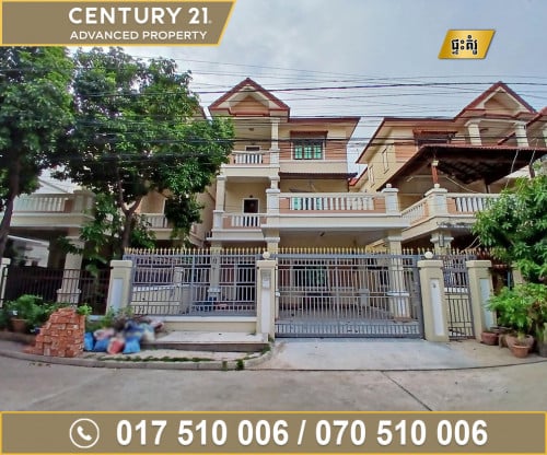 🏘វីឡាទោល (Single Villa) សម្រាប់ជួល ក្នុងបុរី ពិភពថ្មី​សំរោងអណ្ដែត