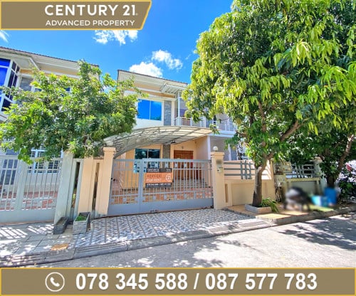 🏠 វីឡាភ្លោះ (Twin) សម្រាប់ជួល ក្នុងបុរី អង្គរភ្នំពេញ