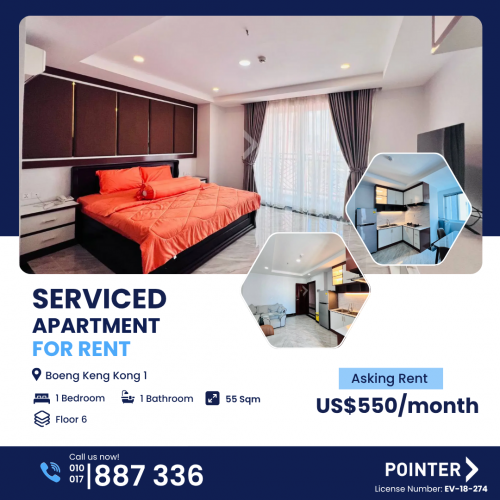 Affordable 1-Bedroom Apartment for Rent in BKK with Facilities