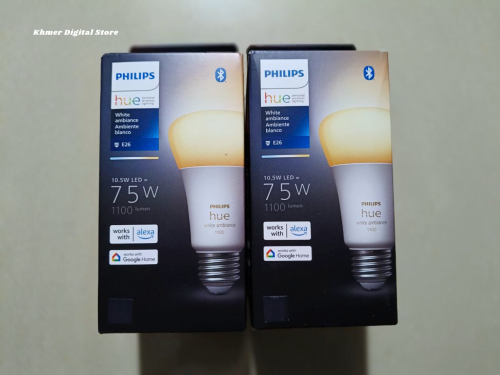 Philips Hue Smart 75W A19 LED Bulb - White Ambiance-  with Alexa, Google Assistant and Apple Homekit