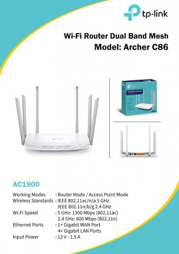 Wi-Fi Router Dual Band Mesh