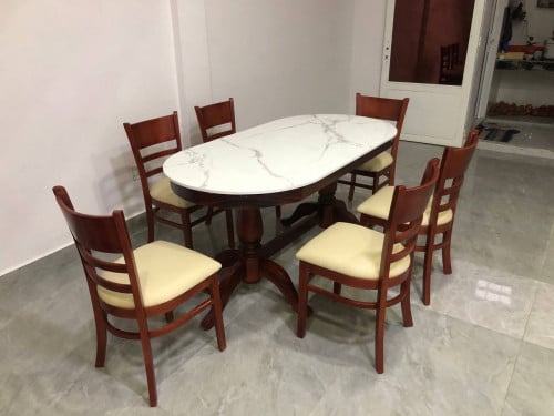 ឈុត​តុ​បាយ​ថ្ម​ម៉ា​ប​កៅអី​6​អីវ៉ាន់​ថ្មី​