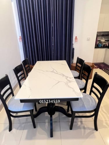 ឈុត​តុ​បាយ​ថ្ម​ម៉ា​ប​កៅអី​6អីវ៉ាន់​ថ្មី​