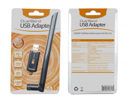 USB Adapter AC13001300 Mbps ($16)