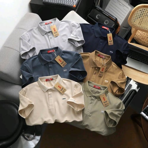 អាវយឺតដៃខ្លី កមូល ប្រេន gap & លីវ៉ាយម៉ូតពណ៌ដូចរូបលេខ ទំហំ M l xl xxl 3xl (50kg-100kg)