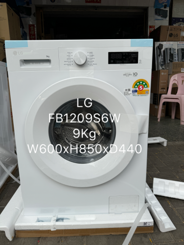 LG FB1209S6W (ម៉ាស៊ីនបោកគក់ 9Kg / new washing 9 Kg )