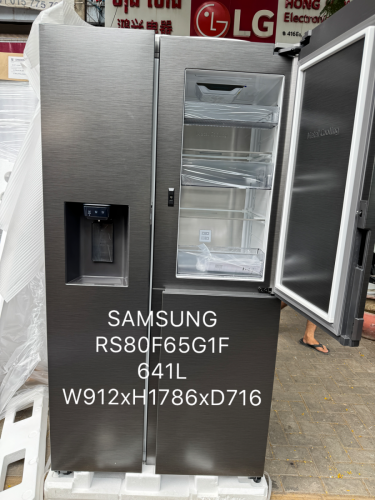 SAMSUNG RS80F64G1F( ទូរទឹកកកទ្វារ 3 ,641 L / side by side Refrigerator 3door)