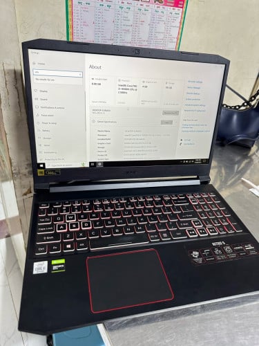 លក់laptop acer gaming Ram8G core i5 10th VGA 1650វៃដូអីក៏បានipad ក៏បាន