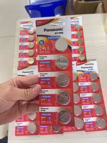 Panasonic Lithium coin cell batteries CR2450 (1 piece) = $5