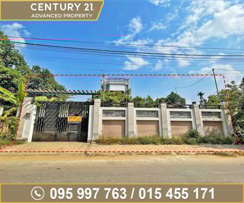 ផ្ទះ និង ដីធំទូលាយ ជិតផ្សារចុងព្រែក សង្កាត់​ព្រែកឯង ខណ្ឌច្បារអំពៅ ត្រូវការលក់បន្ទាន់ខ្លាំង