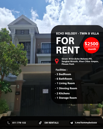 ផ្ទះសម្រាប់ជួលនៅប៉េងហួត​ បឹងស្នោ​ គម្រោង ECHO MELODY