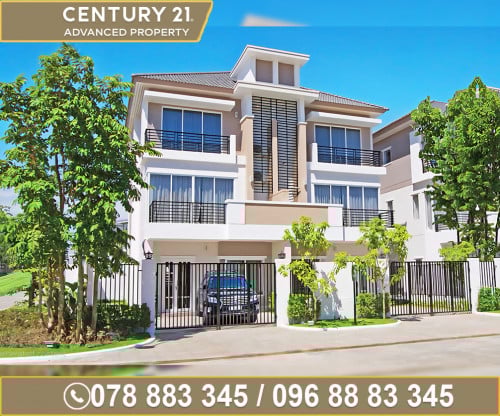 🏘 វីឡាភ្លោះ នៅលើផ្លូវធំ Platinum ក្នុងបុរីប៉េងហួតបឹងស្នោ ត្រូវការលក់