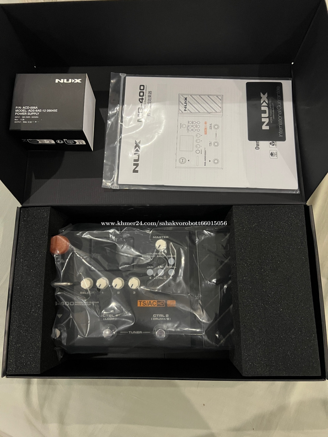 NUX MG-400 Multi-Effekt-Pedal Für Gitarre & Bass – Mit Amp Modeling, 512 IR-Samples, Looper & USB-Audiointerface