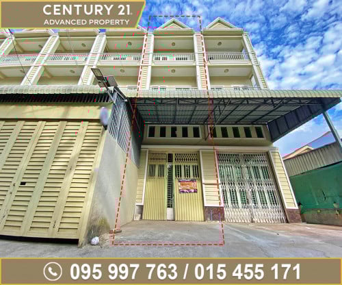 ផ្ទះល្វែង (3ជាន់) នៅសង្កាត់វាលស្បូវ ចុះពីផ្លូវជាតិលេខ1 ចម្ងាយ 80ម៉ែត្រ ត្រូវការលក់បន្ទាន់ខ្លាំង