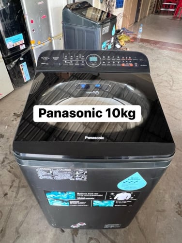 ម៉ាសុីនបោកជជុះសាំងហ្គាពួរស្អាត Panasonic 10kg