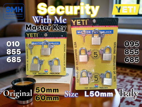 សោសុវត្ថិភាព_ឈុត YETI MasterKey Set - Top Security Padlock  _ ORIGINAL