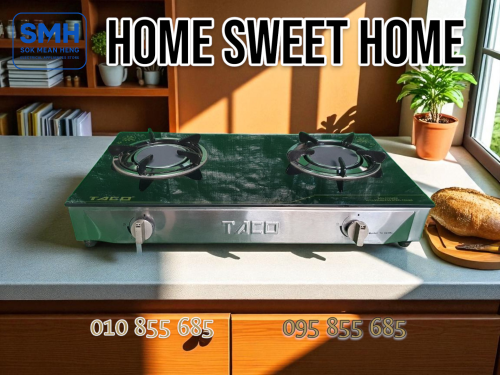 ចង្ក្រានហ្គាស_សំណាញ់ TACO TC-683BL Gas Stove _ Clearance Sale