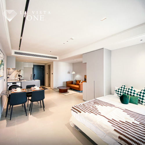 2-Bedroom Riverfront + City View La Vista One – Building B | Special Offer!