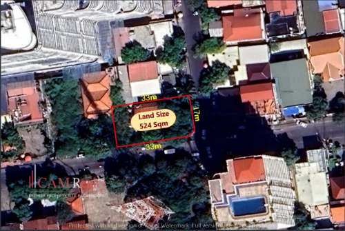 524 Sqm corner Land For Sale In BKK1