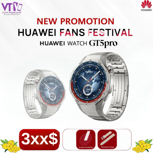 Huawei Watch GT5pro (ថ្មី ធានា១ឆ្នាំ)
