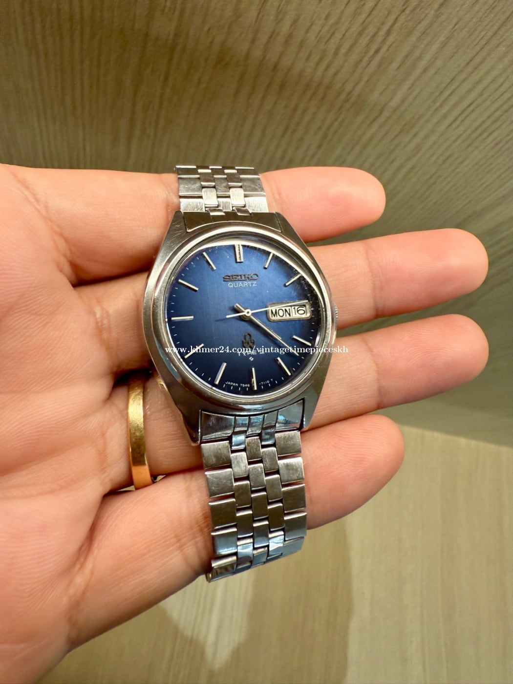 Original Super Rare Vintage SEIKO Blue Electric Dial Quartz Type II JDM 1978 - (Condition 95%)