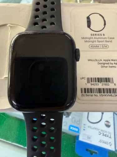 Apple Watch S8 45mm មួយទឹកនៅដំណេីរការល្អ