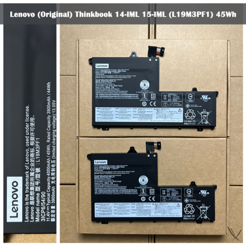 Battery Lenovo (Original) Thinkbook 14-IML 15-IML (L19M3PF1) 45Wh
