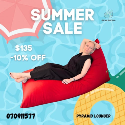 Pyramid Lounger សាឡុងគេងគ្រាប់ស្នោ​ទន់