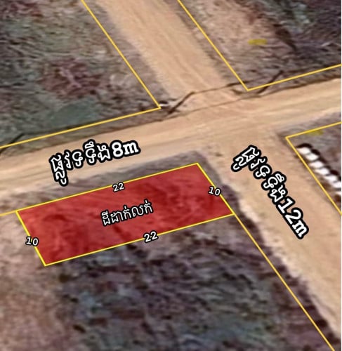 ដីប្លង់វីឡាដាក់លក់បន្ទាន់ (ក្រុងអារិយក្សត្រ)