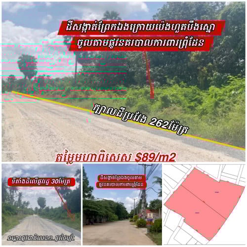 ដីសង្កាត់ព្រែកឯងក្រោយប៉េងហួតបឹងស្នោរ