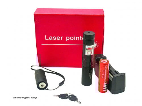 Red Laser Pointer 303 | with USB-Charge & Adjustable Cap