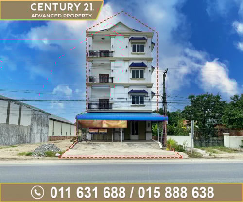 ផ្ទះ2ល្វែង (ទម្លុះចូលគ្នា) សម្រាប់ជួល លើផ្លូវជាតិលេខ1 (កៀនស្វាយ) ខណ្ឌកៀនស្វាយ