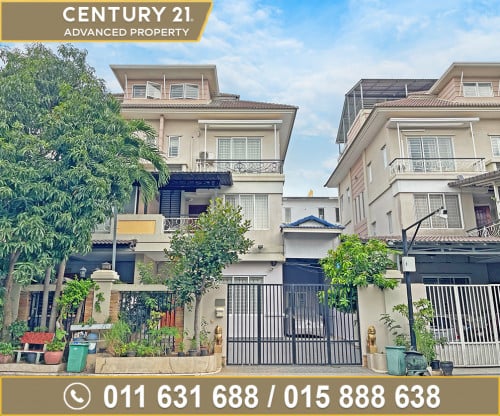 🏘 វីឡាភ្លោះ (Twin) សម្រាប់ជួល ក្នុងបុរី ប៉េងហួតបឹងស្នោ