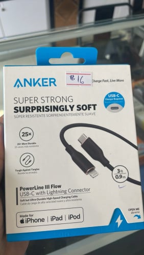 Anker lighting to Ty-c  cable 3 ft /0.9m