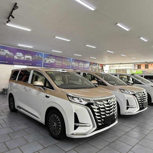 DENZA D9 2025 DM-I AWD ( Plug in hybrid ) ប៉ុង 2 Full Option រថយន្ត MPV 7 កៅអី 2 tones 保證特價