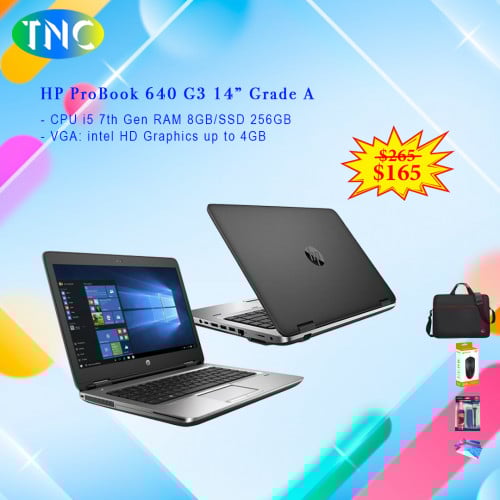 HP ProBook 640 G3 14-inch (7th Generation) Grade A Used in very good Condition