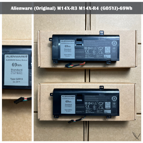 Battery Alienware (Original) M14X-R3 M14X-R4 (G05YJ)-69Wh