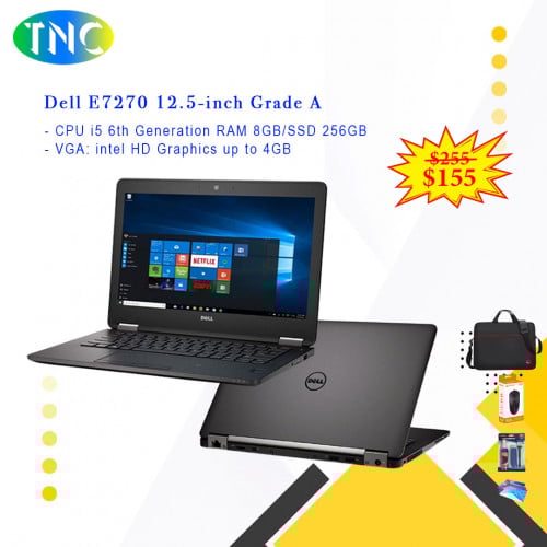 Dell Latitude E7270 6th i5 RAM 8GB SSD 256GB VGA intel HD