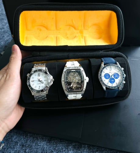 Combo Set Men Watch. Free 3Slot bag