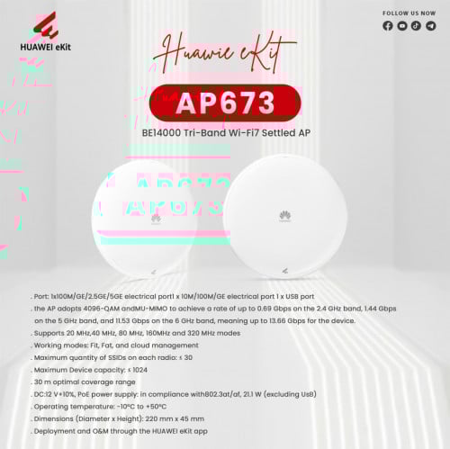 HUAWEI Indoor,2+2+4 tri Bands,Smart Antenna,USB,BLE