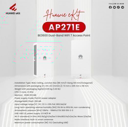 HUAWEI Wi-Fi 7 3570Mbps 80users