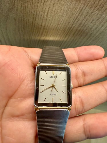 Original Rare Vintage SEIKO Spirit Tank Two Tone 1993 - (Condition 90%)